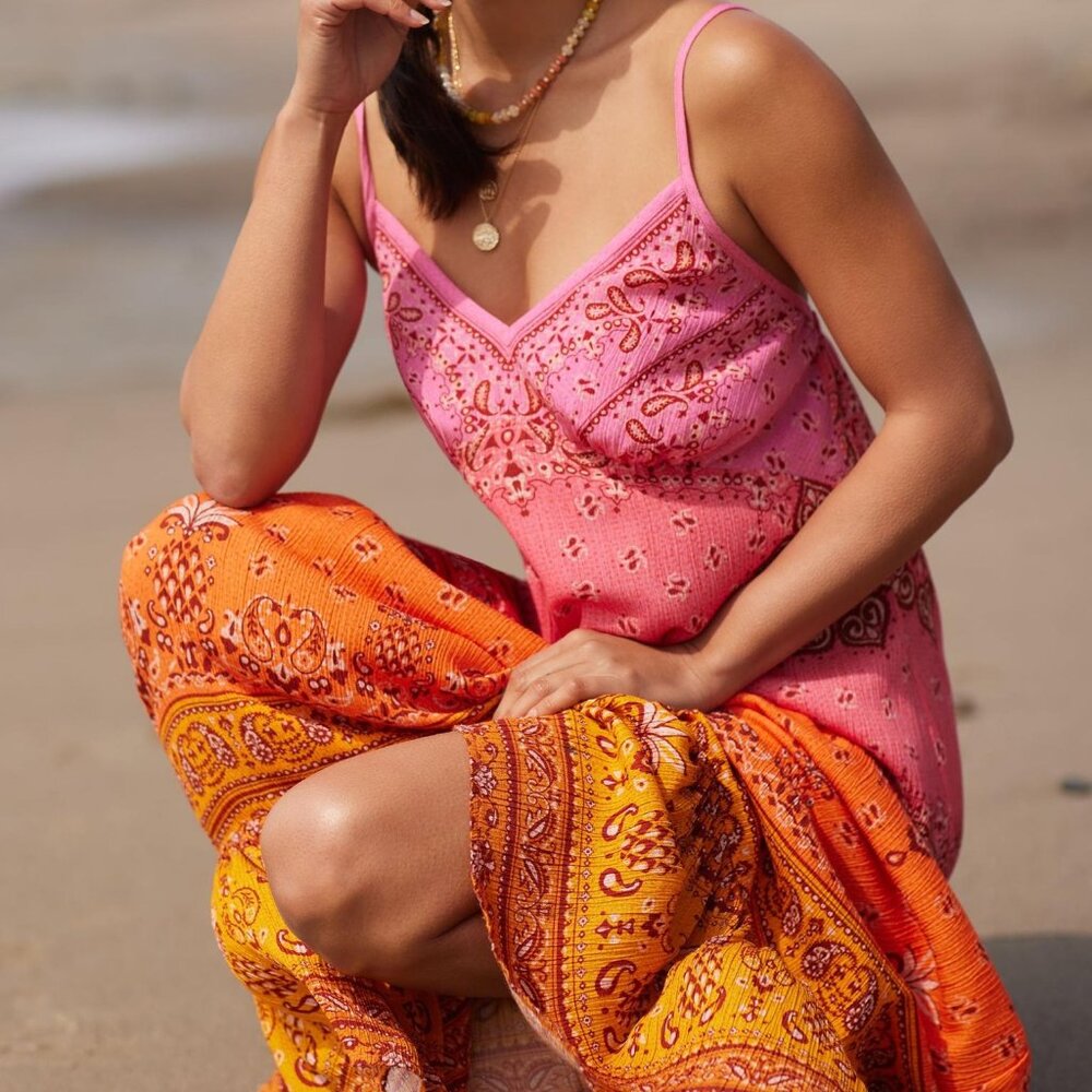 BNWT Farm Rio Paisley Coverup Dress